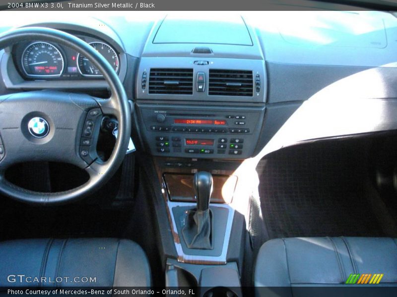 Titanium Silver Metallic / Black 2004 BMW X3 3.0i