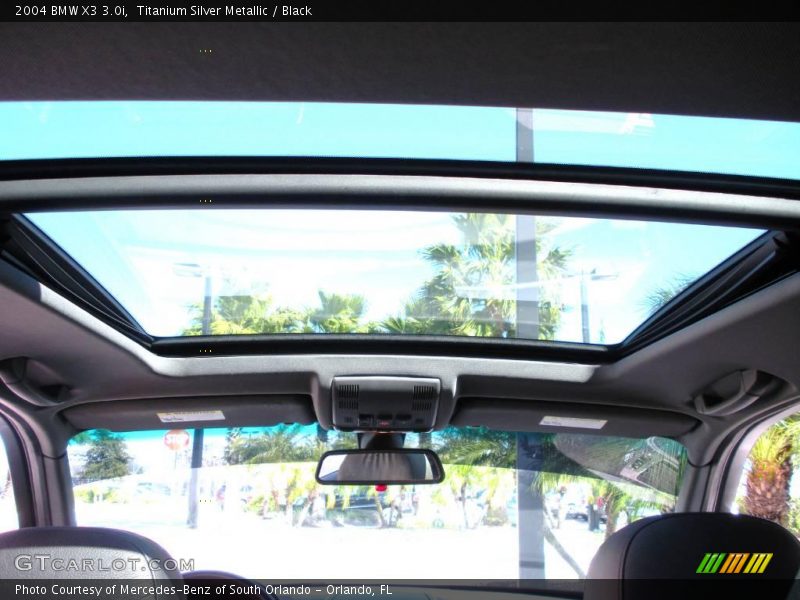 Titanium Silver Metallic / Black 2004 BMW X3 3.0i