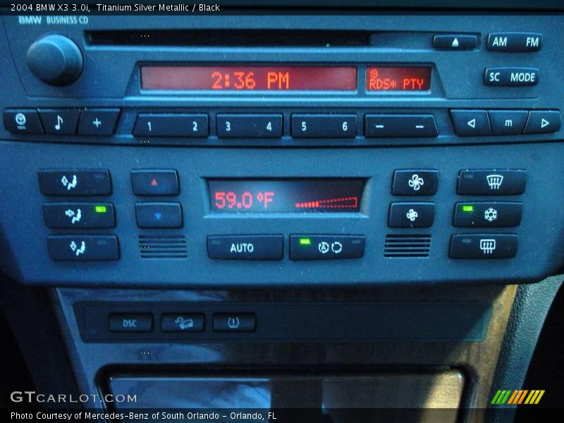 Titanium Silver Metallic / Black 2004 BMW X3 3.0i