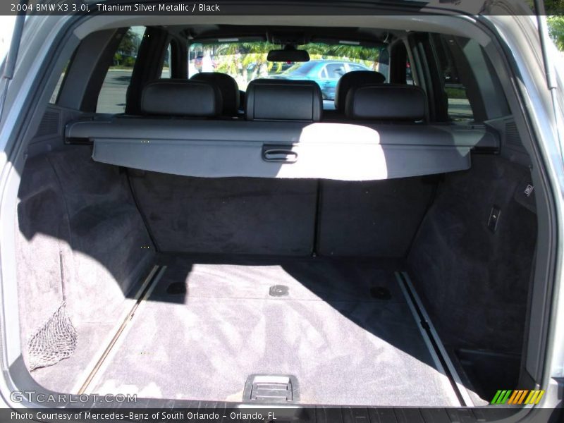 Titanium Silver Metallic / Black 2004 BMW X3 3.0i