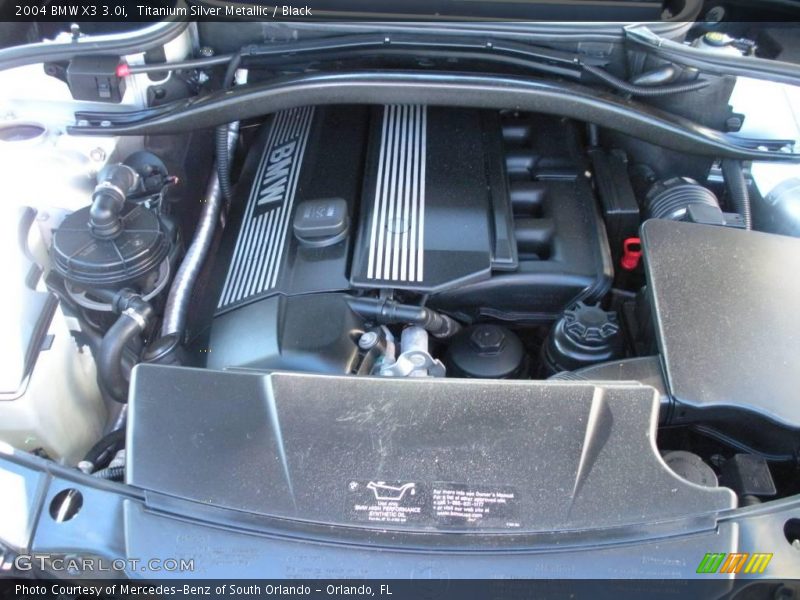 Titanium Silver Metallic / Black 2004 BMW X3 3.0i
