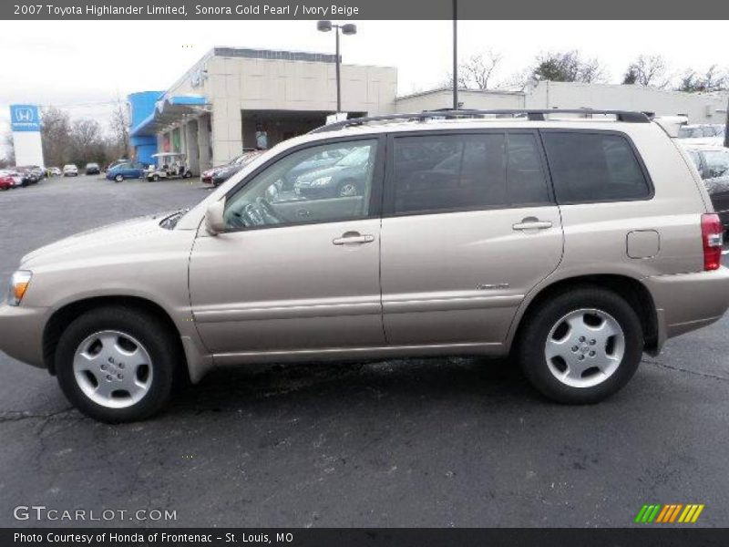 Sonora Gold Pearl / Ivory Beige 2007 Toyota Highlander Limited
