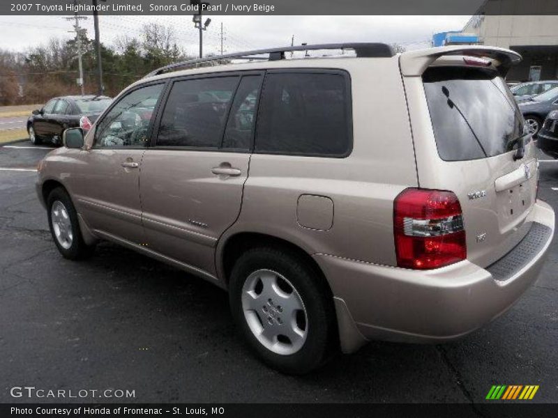 Sonora Gold Pearl / Ivory Beige 2007 Toyota Highlander Limited