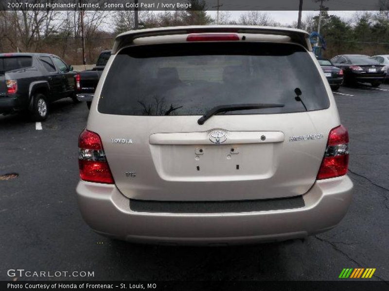 Sonora Gold Pearl / Ivory Beige 2007 Toyota Highlander Limited