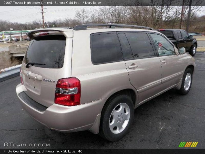 Sonora Gold Pearl / Ivory Beige 2007 Toyota Highlander Limited