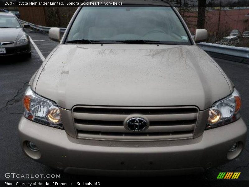 Sonora Gold Pearl / Ivory Beige 2007 Toyota Highlander Limited