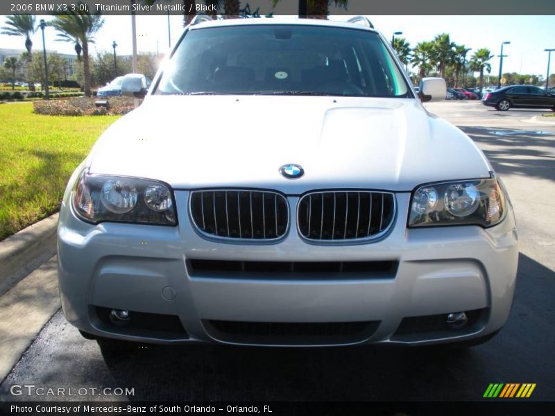 Titanium Silver Metallic / Black 2006 BMW X3 3.0i