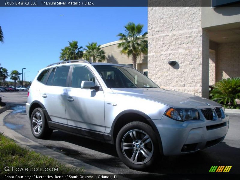 Titanium Silver Metallic / Black 2006 BMW X3 3.0i