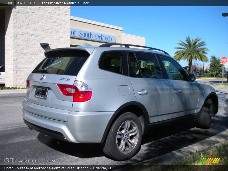 Titanium Silver Metallic / Black 2006 BMW X3 3.0i