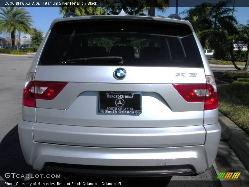 Titanium Silver Metallic / Black 2006 BMW X3 3.0i