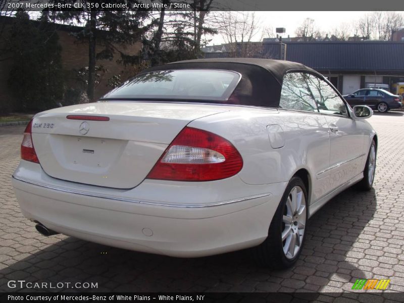 Arctic White / Stone 2007 Mercedes-Benz CLK 350 Cabriolet
