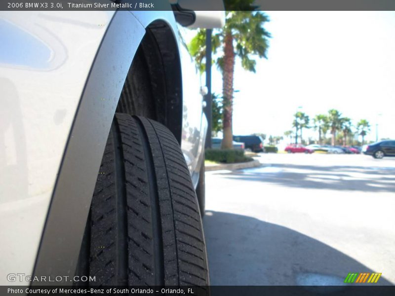 Titanium Silver Metallic / Black 2006 BMW X3 3.0i