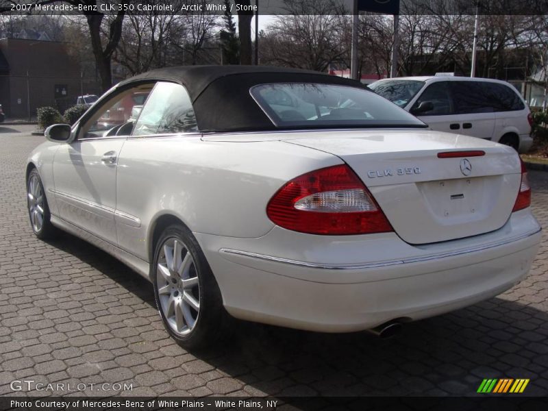 Arctic White / Stone 2007 Mercedes-Benz CLK 350 Cabriolet