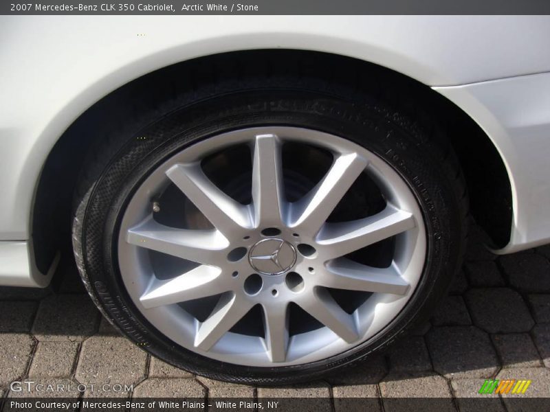 Arctic White / Stone 2007 Mercedes-Benz CLK 350 Cabriolet