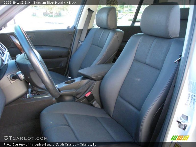 Titanium Silver Metallic / Black 2006 BMW X3 3.0i