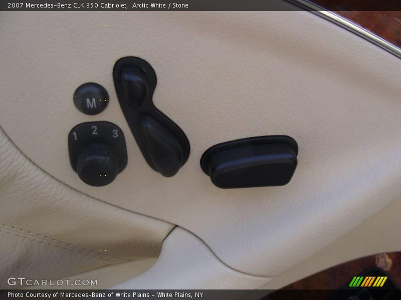 Arctic White / Stone 2007 Mercedes-Benz CLK 350 Cabriolet