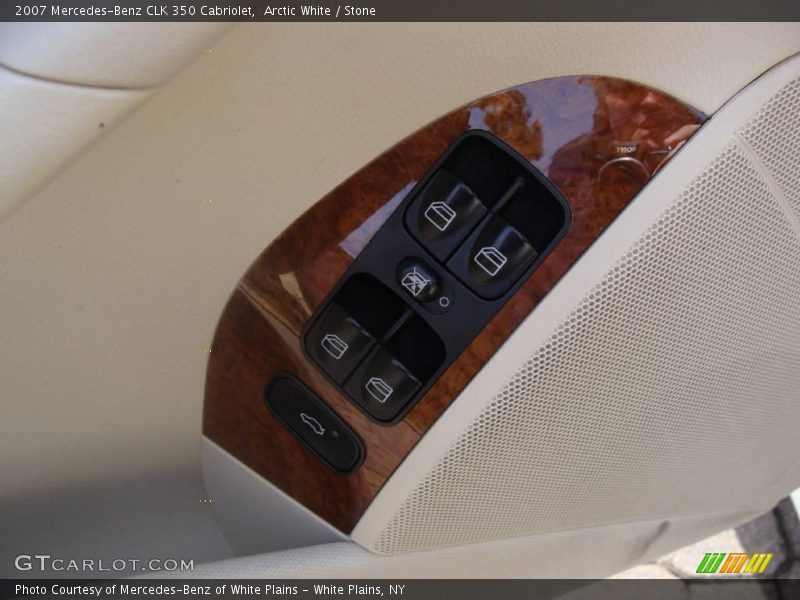 Arctic White / Stone 2007 Mercedes-Benz CLK 350 Cabriolet