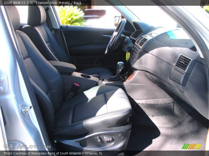 Titanium Silver Metallic / Black 2006 BMW X3 3.0i