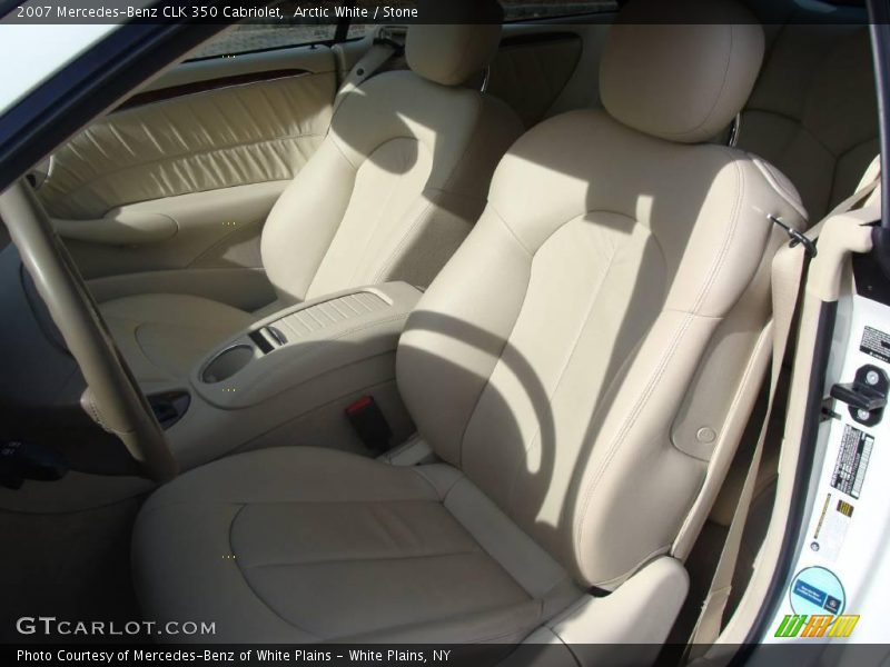 Arctic White / Stone 2007 Mercedes-Benz CLK 350 Cabriolet
