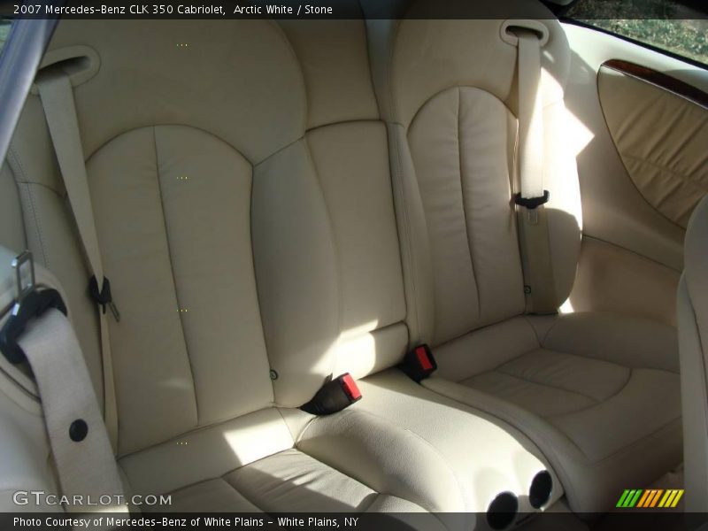 Arctic White / Stone 2007 Mercedes-Benz CLK 350 Cabriolet