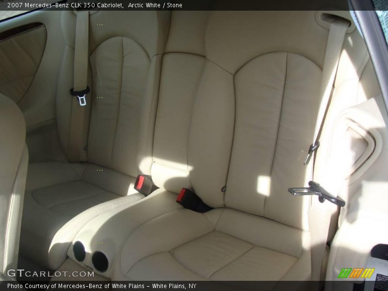 Arctic White / Stone 2007 Mercedes-Benz CLK 350 Cabriolet