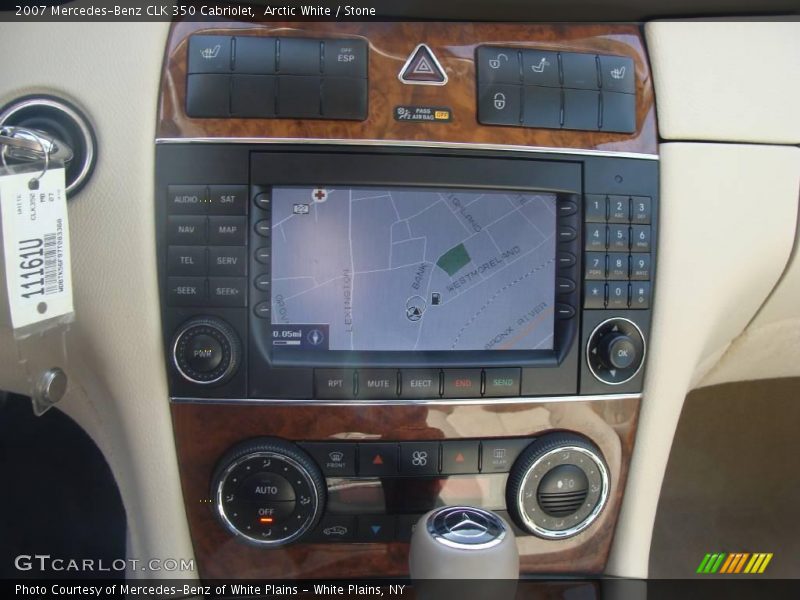 Arctic White / Stone 2007 Mercedes-Benz CLK 350 Cabriolet
