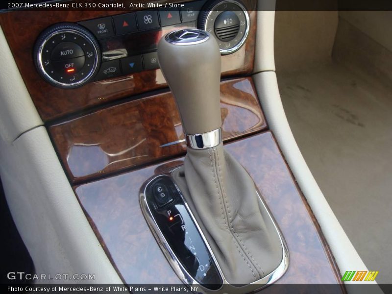 Arctic White / Stone 2007 Mercedes-Benz CLK 350 Cabriolet