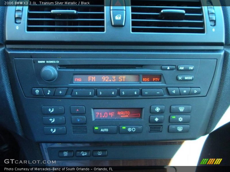 Titanium Silver Metallic / Black 2006 BMW X3 3.0i