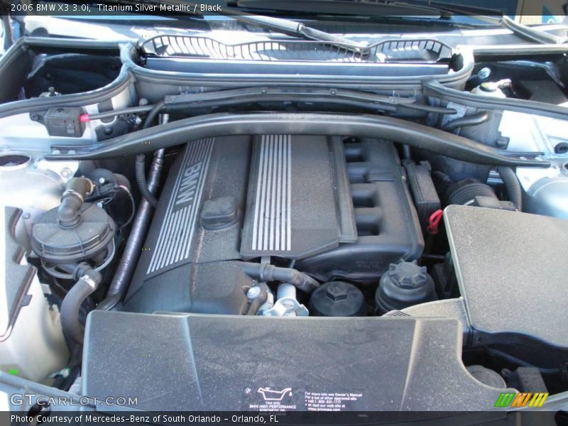 Titanium Silver Metallic / Black 2006 BMW X3 3.0i