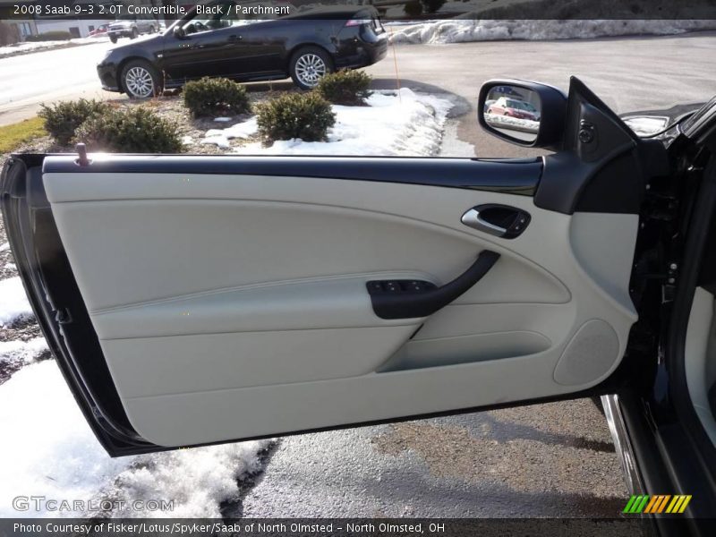 Black / Parchment 2008 Saab 9-3 2.0T Convertible