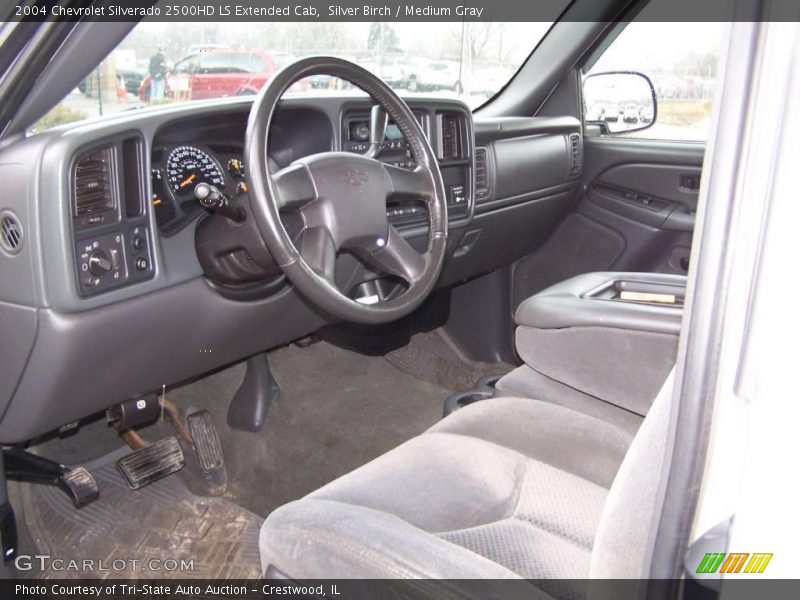 Silver Birch / Medium Gray 2004 Chevrolet Silverado 2500HD LS Extended Cab