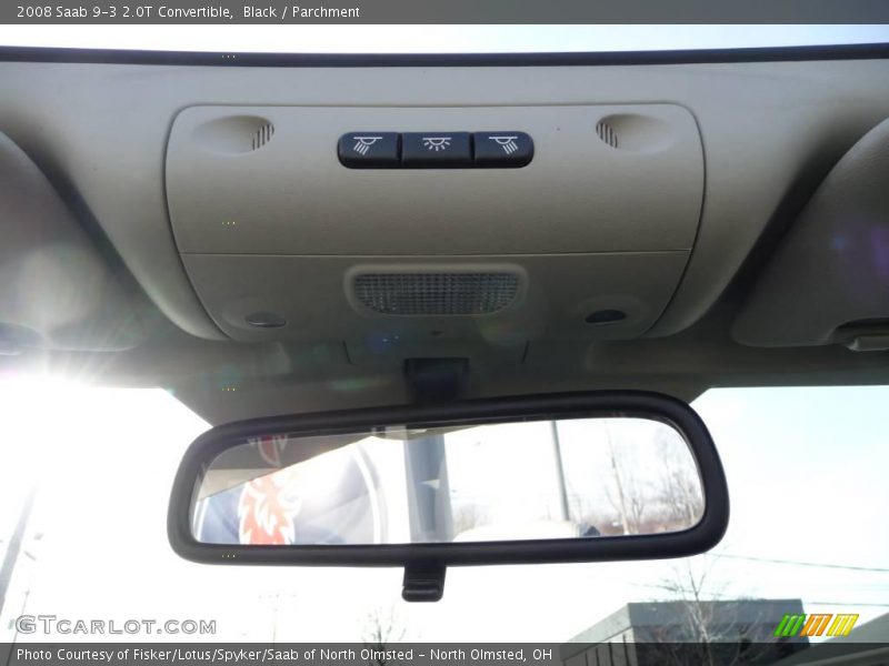 Black / Parchment 2008 Saab 9-3 2.0T Convertible