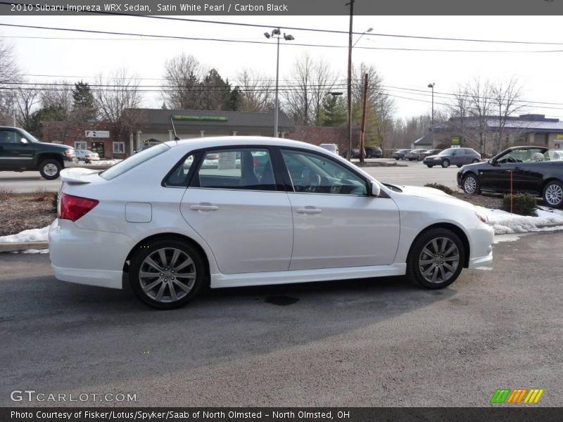 Satin White Pearl / Carbon Black 2010 Subaru Impreza WRX Sedan