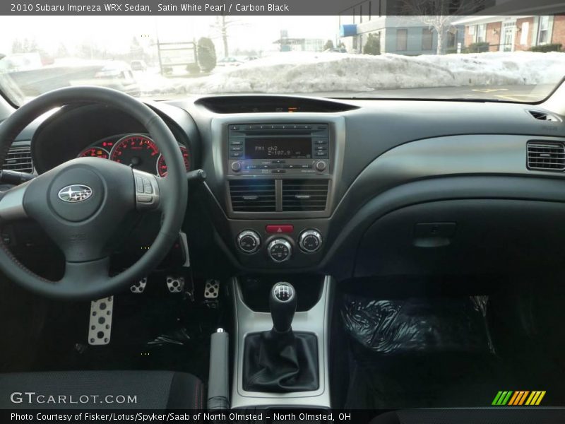 Satin White Pearl / Carbon Black 2010 Subaru Impreza WRX Sedan