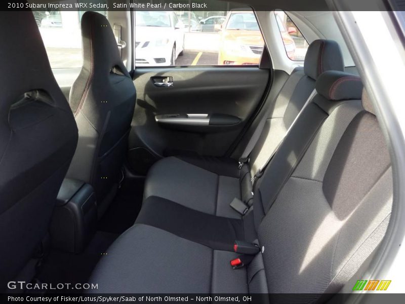 Satin White Pearl / Carbon Black 2010 Subaru Impreza WRX Sedan