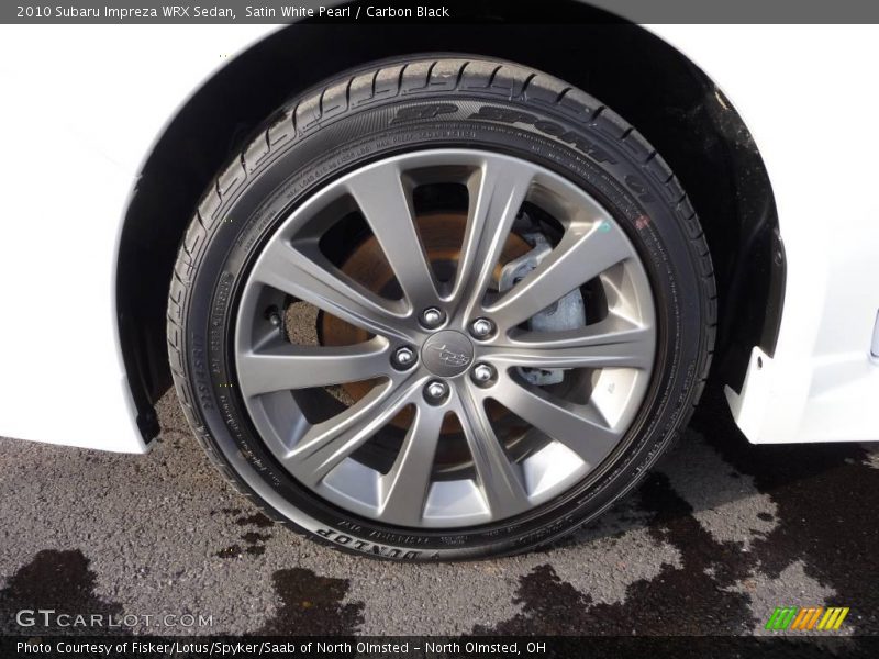 Satin White Pearl / Carbon Black 2010 Subaru Impreza WRX Sedan