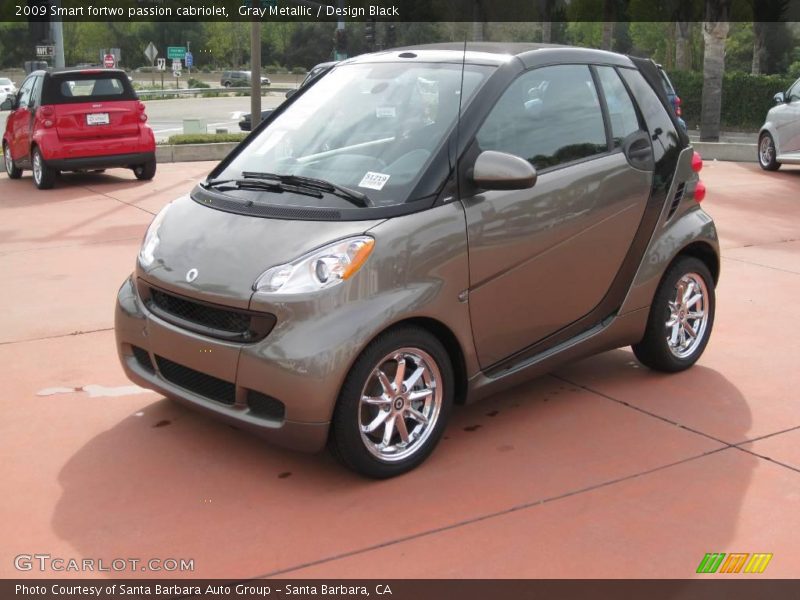 Gray Metallic / Design Black 2009 Smart fortwo passion cabriolet