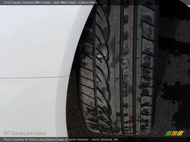 Satin White Pearl / Carbon Black 2010 Subaru Impreza WRX Sedan