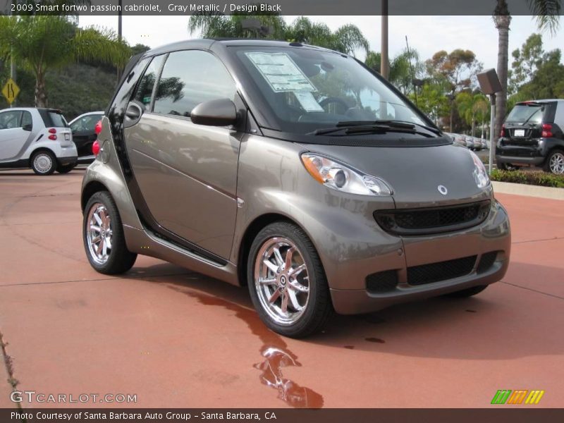Front 3/4 View of 2009 fortwo passion cabriolet