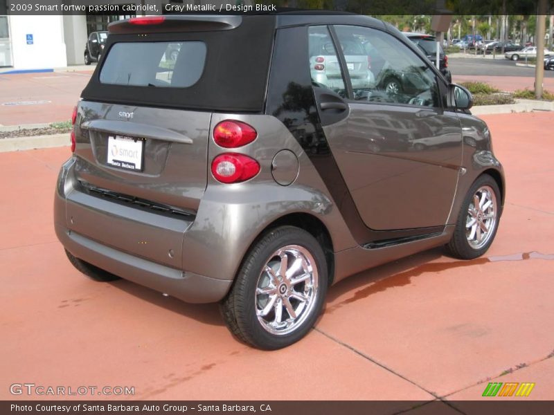 Gray Metallic / Design Black 2009 Smart fortwo passion cabriolet