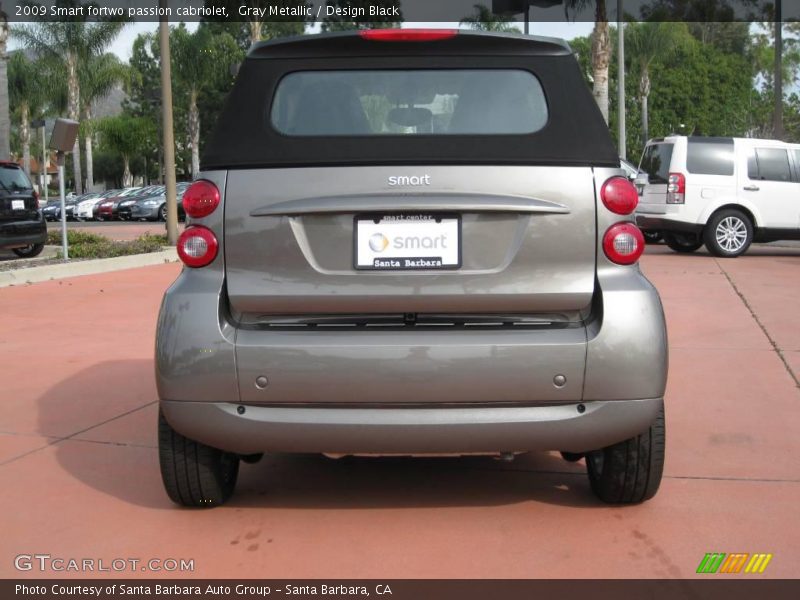 Gray Metallic / Design Black 2009 Smart fortwo passion cabriolet