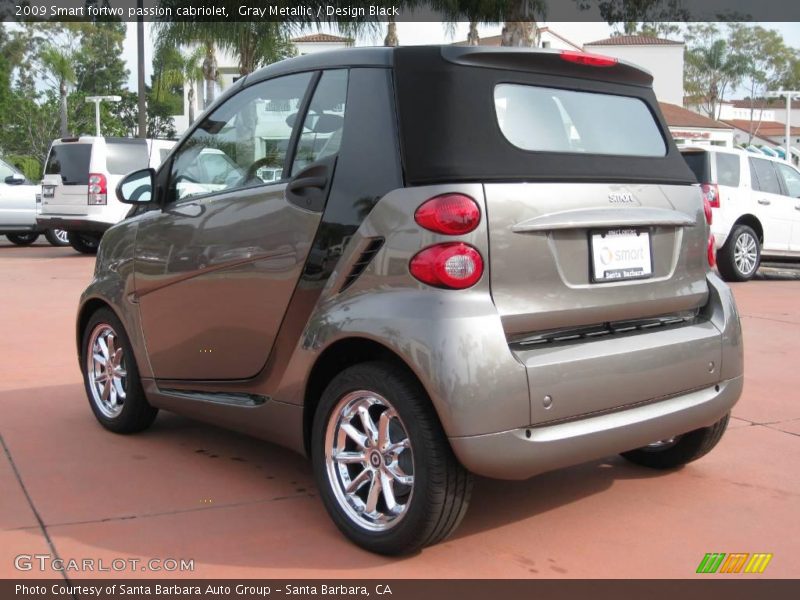 Gray Metallic / Design Black 2009 Smart fortwo passion cabriolet
