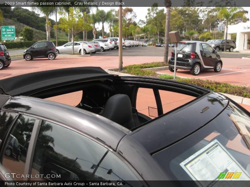 Gray Metallic / Design Black 2009 Smart fortwo passion cabriolet