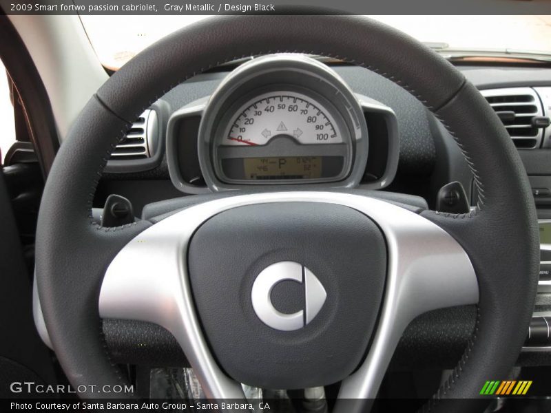 Gray Metallic / Design Black 2009 Smart fortwo passion cabriolet