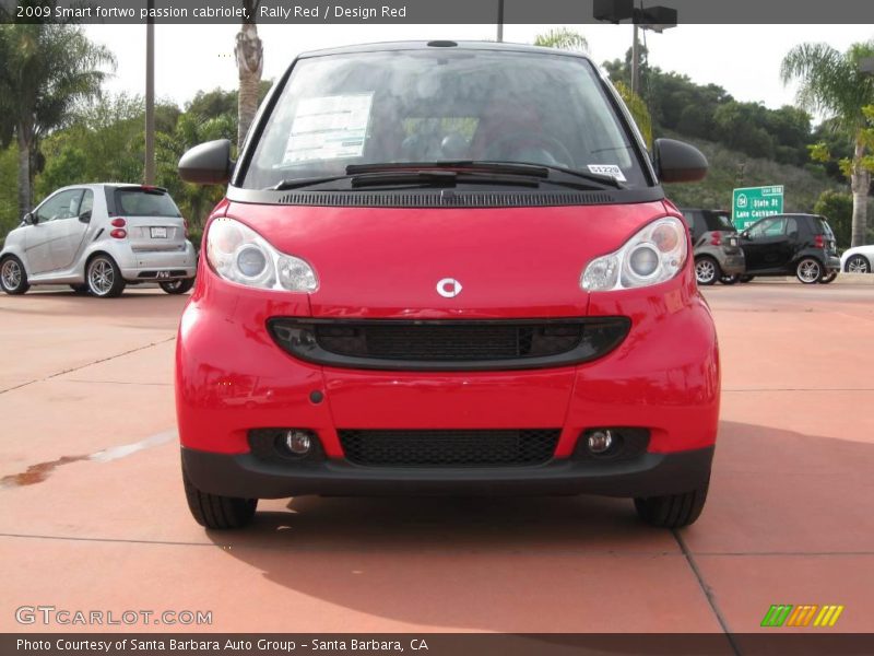 Rally Red / Design Red 2009 Smart fortwo passion cabriolet