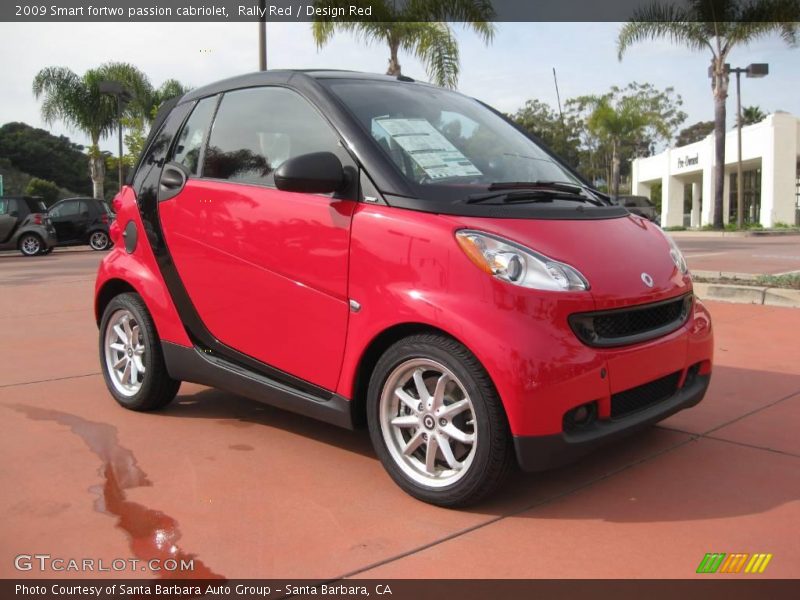 Rally Red / Design Red 2009 Smart fortwo passion cabriolet