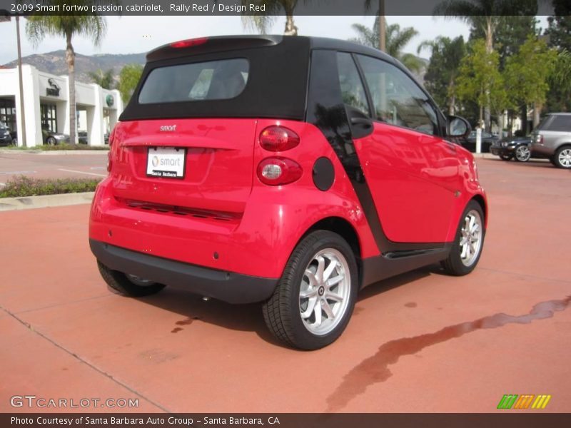 Rally Red / Design Red 2009 Smart fortwo passion cabriolet