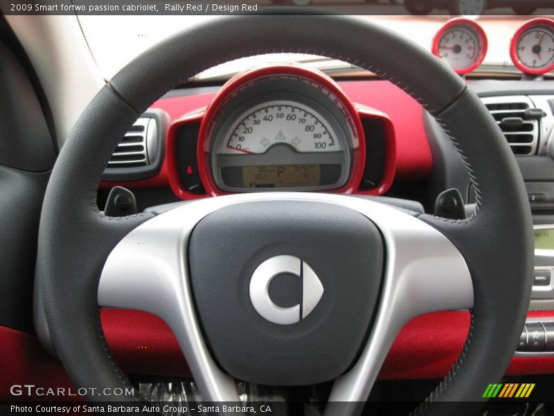 Rally Red / Design Red 2009 Smart fortwo passion cabriolet