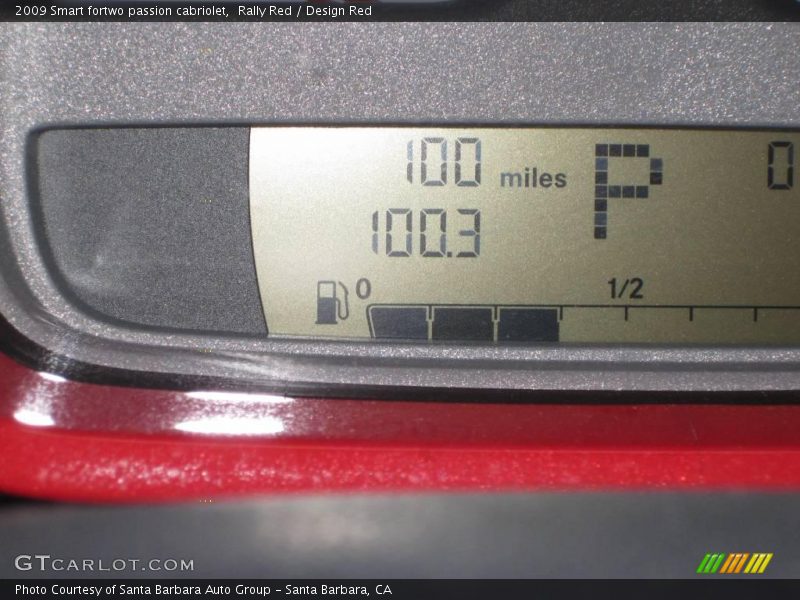 Rally Red / Design Red 2009 Smart fortwo passion cabriolet