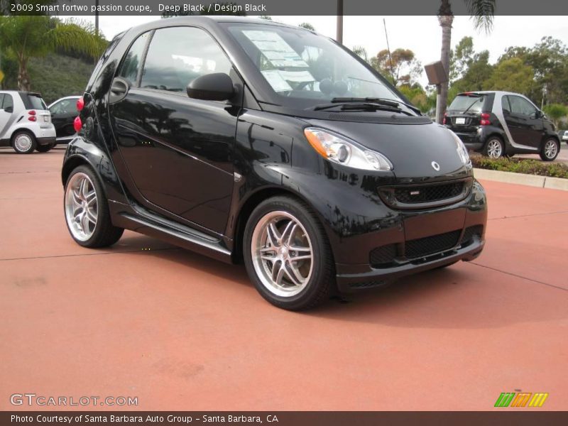Front 3/4 View of 2009 fortwo passion coupe